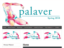 Tablet Screenshot of palaverjournal.com